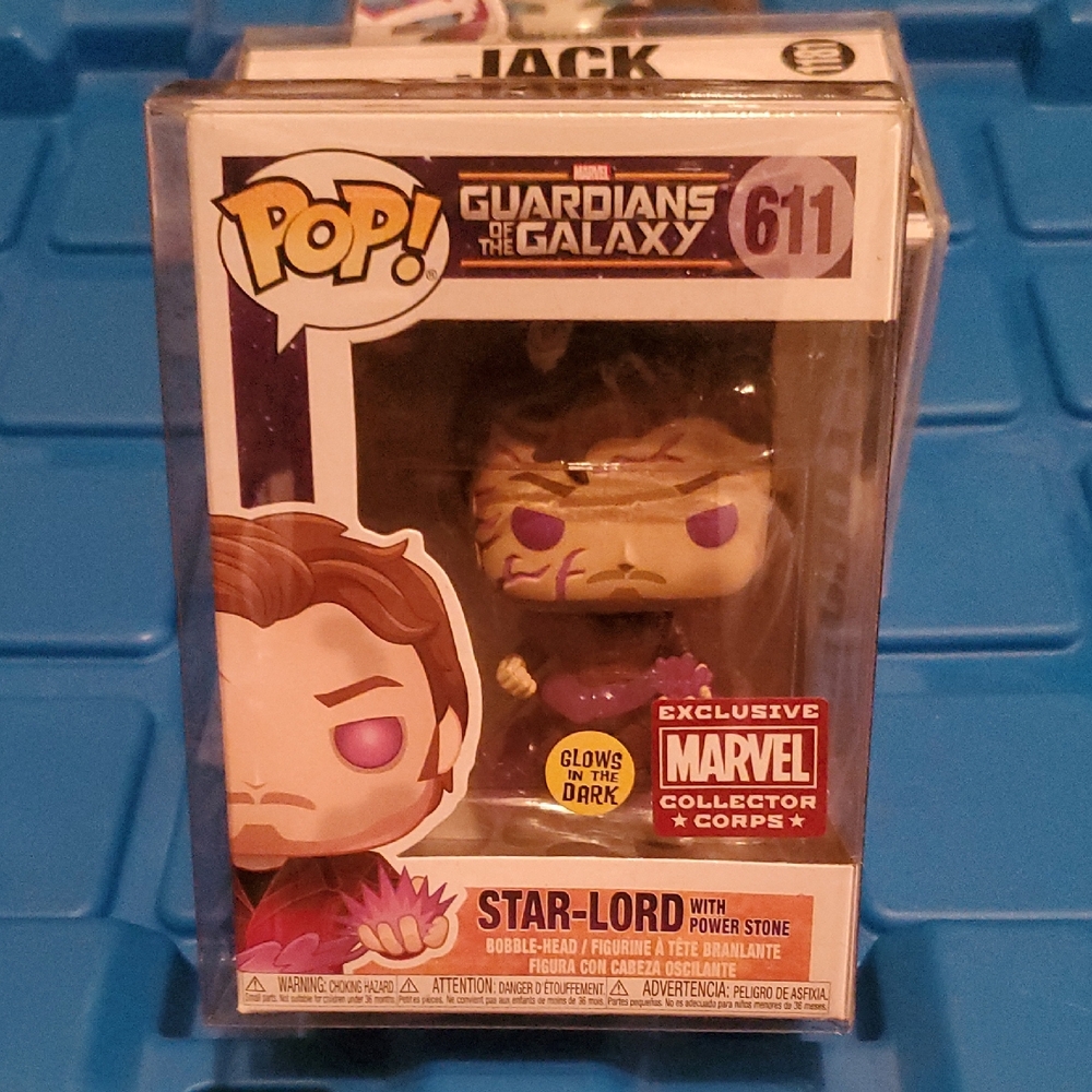 Guardians Of The Galaxy Star-Lord With Power Stone#611 Funko Collector Exclusive